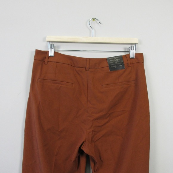 Banana Republic Sculpted Stretch Bootcut Womens Trouser 12 P Brown Pants 438 - Picture 7 of 12